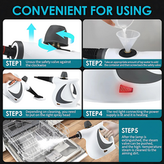 Cleaner Pro° PowerSteam: Multifunctioneel Krachtige Thuis Stoomreiniger Set