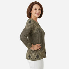 Icone™ VintageTop: Klassieke Dames Top Vintage Stijl Dagelijkse Slijtage