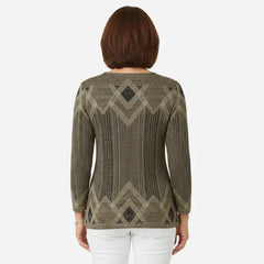 Icone™ VintageTop: Klassieke Dames Top Vintage Stijl Dagelijkse Slijtage