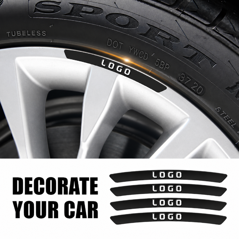 WheelDecals 1+1 GRATIS - Eenvoudig Toepasbare Wielstickers Auto Logo Velgen Stickers