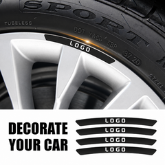 WheelDecals 1+1 GRATIS - Eenvoudig Toepasbare Wielstickers Auto Logo Velgen Stickers
