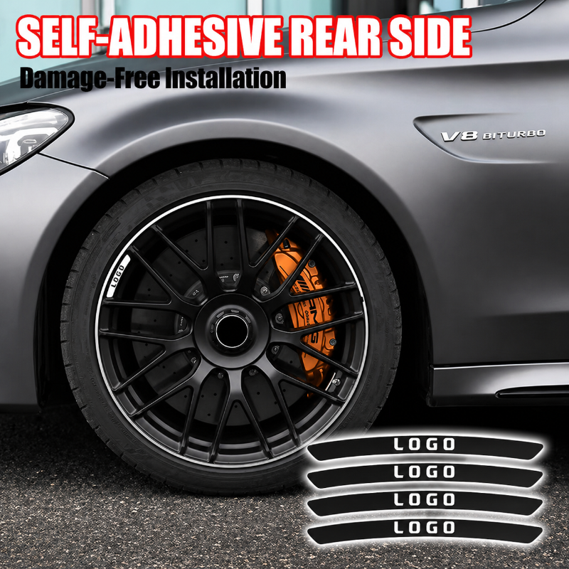 WheelDecals 1+1 GRATIS - Eenvoudig Toepasbare Wielstickers Auto Logo Velgen Stickers