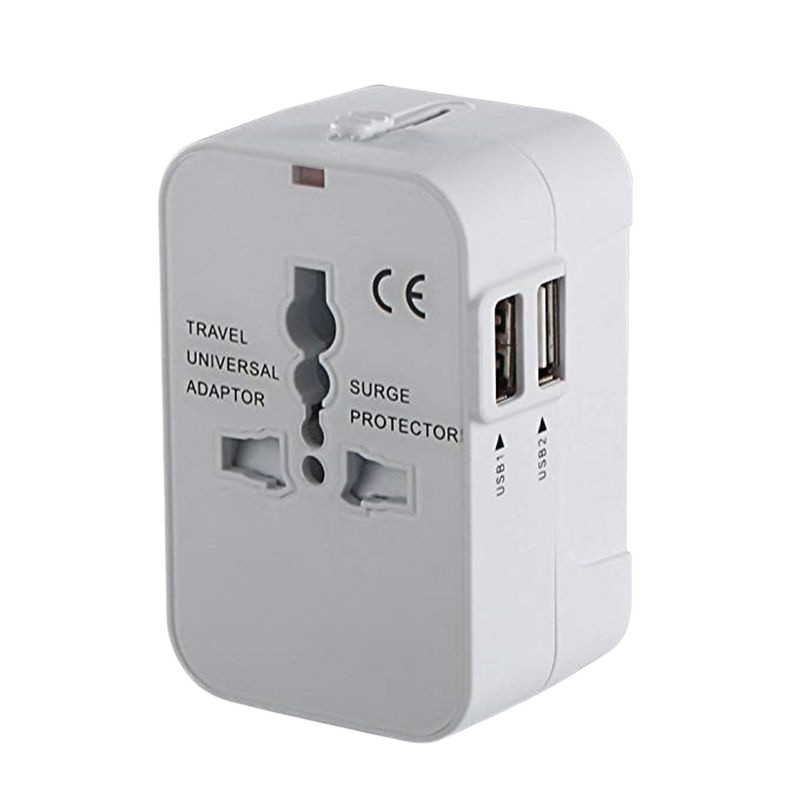 UniversalAdapter - Universele Dual Ports Reizen Compacte Adapter
