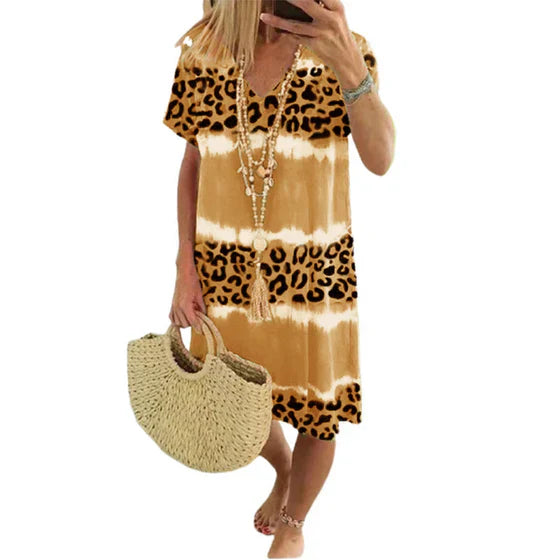 Icone™ LeopardDress: Dames Luipaard Print Jurk