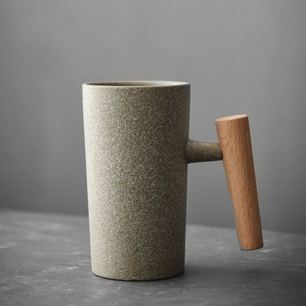 Globetrek° CeramicMug: Noors-Geïnspireerde Steen Getextureerde Aarde Ambachtelijke Keramische Mok