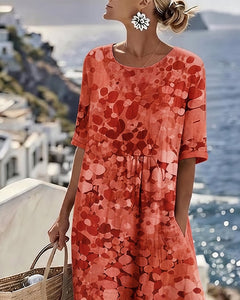 Icone™ PocketDress: Casual Vloeiende Losse Gedrukte Pocket Dress