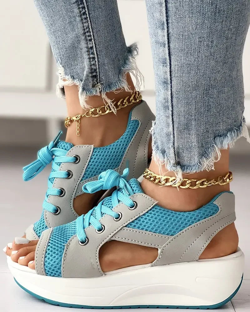 Happy™ MuffinSandals: Uitgesneden Kant Omhoog Muffin Sandalen