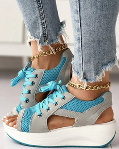 Happy™ MuffinSandals: Uitgesneden Kant Omhoog Muffin Sandalen