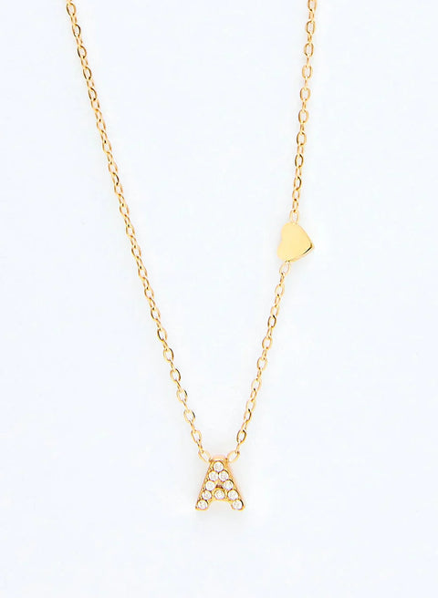 Jewelance™ InitialNecklace: Minimalistische Mode Initiaal Letter Hanger Ketting
