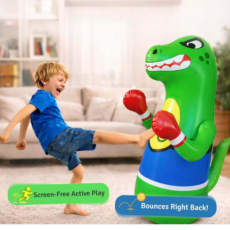 Kletshuts™ DinosaurPunch: Opblaasbaar Actief Speel Dinosaurussen Stoot Speelgoed