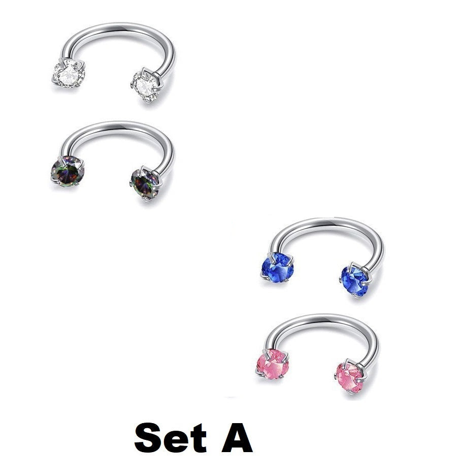 Jewelance™ NoseRing: Elegante Neusjuwelen En Oorbellen Set Voor Dagelijks Gebruik