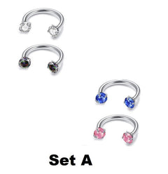 Jewelance™ NoseRing: Elegante Neusjuwelen En Oorbellen Set Voor Dagelijks Gebruik