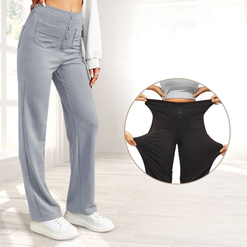 Icone™ FlexTrousers: Hoge Taille Hele Dag Comfort Flexibele Broek