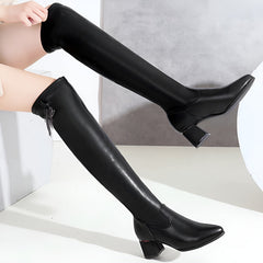 Happy™ HighBoots: Warme Stretch Antislip Slim Fit Hoge Laarzen