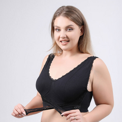 Icone™ LaceBra: Draad Vrij Voorkant Kruis Veter Lift Beha