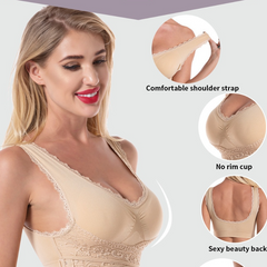 Icone™ LaceBra: Draad Vrij Voorkant Kruis Veter Lift Beha