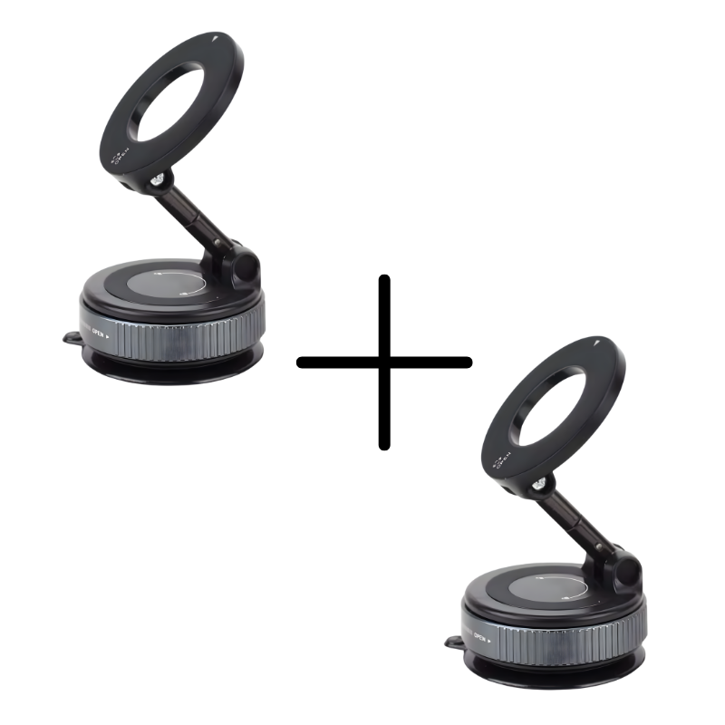Holder360° MagneticMount 1+1 GRATIS: Draaibare Opvouwbare Verstelbare Universele Telefoon Magnetische Bevestiging