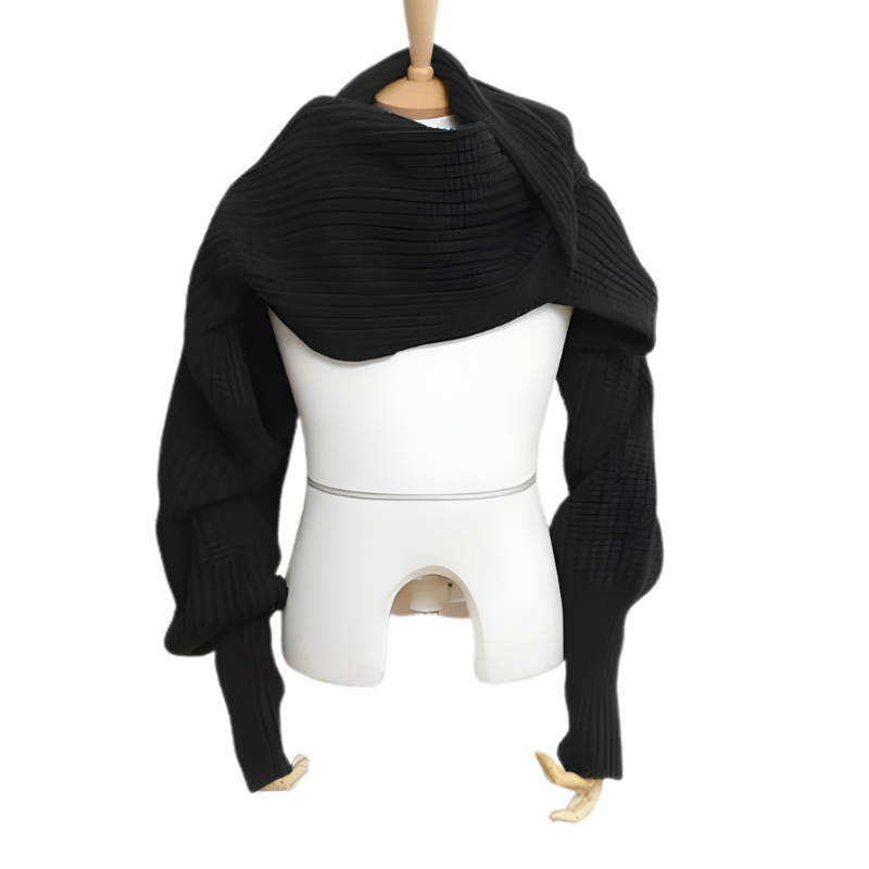 Icone™ ScarfSweater: Stijlvolle 2-In-1 Omvormbare Warme Sjaal Trui