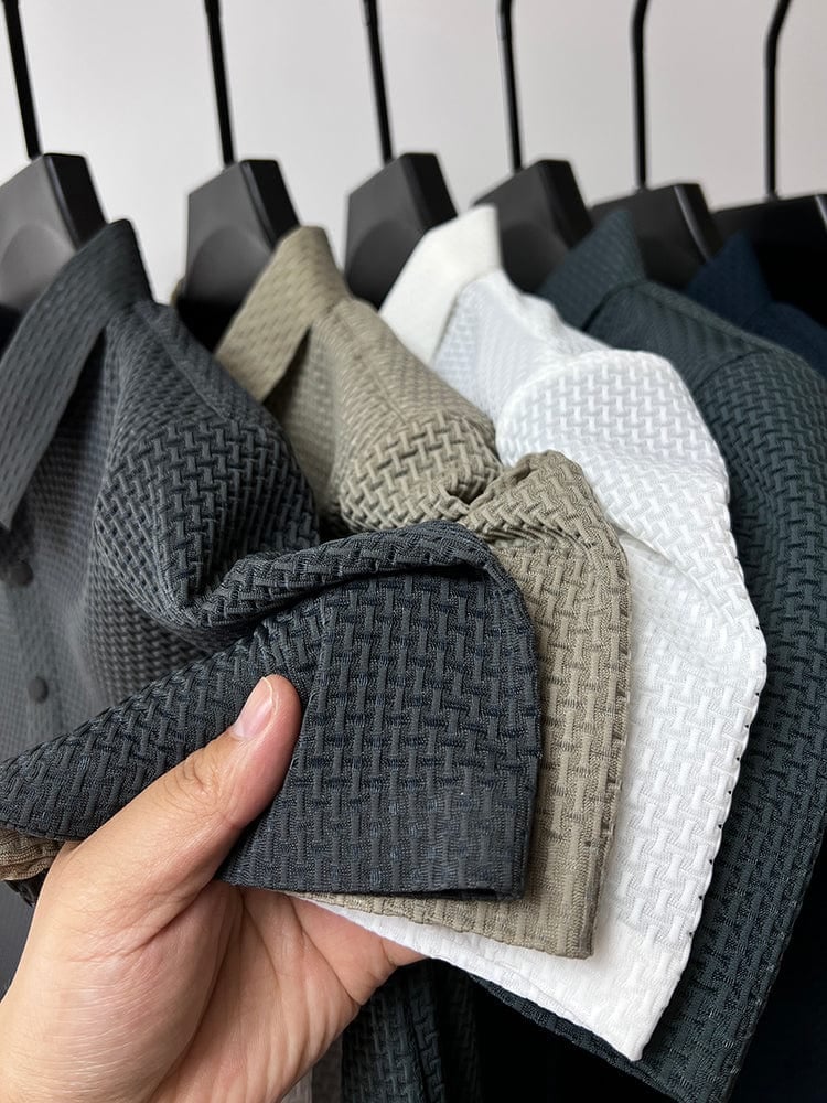 Icone™ BreathableShirt 1+1 GRATIS: Stijlvol Ademend Herenoverhemd Met Korte Mouwen