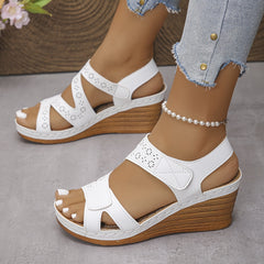 Happy™ ComfySandals: Betrouwbare Ondersteuning Ergonomische Comfy Wedge Sandalen