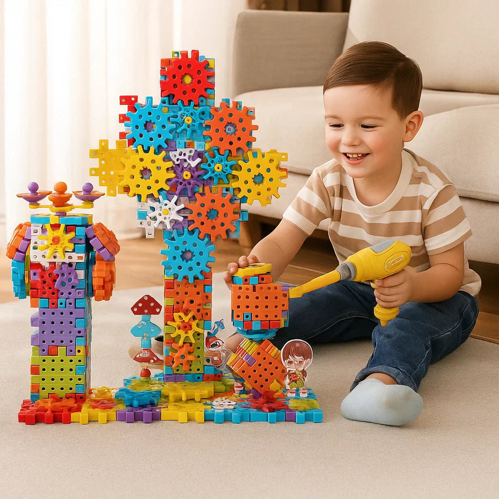 Kletshuts™ GearPuzzle: Geweldig Interactief 3D Uitrusting Puzzel Spel Set