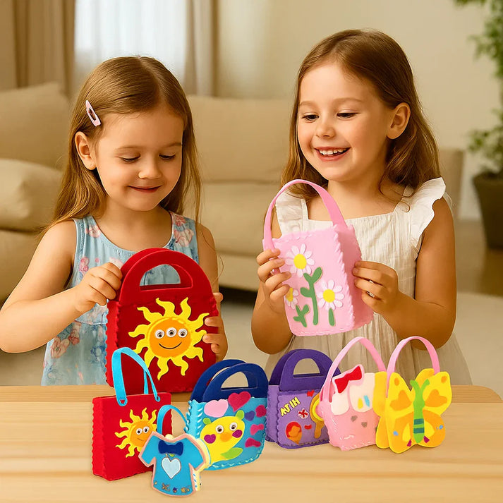 Kletshuts™ CreativeBag: Kids DIY Naaien En Knutselen Creatieve Tas Kit