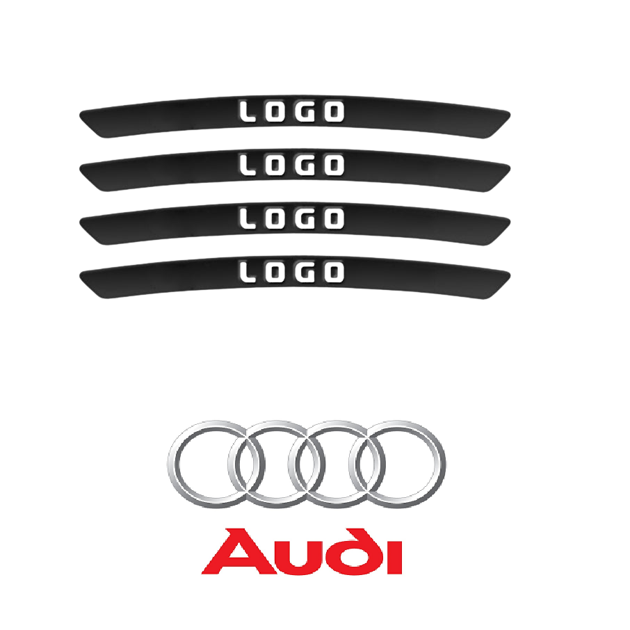 WheelDecals 1+1 GRATIS - Eenvoudig Toepasbare Wielstickers Auto Logo Velgen Stickers