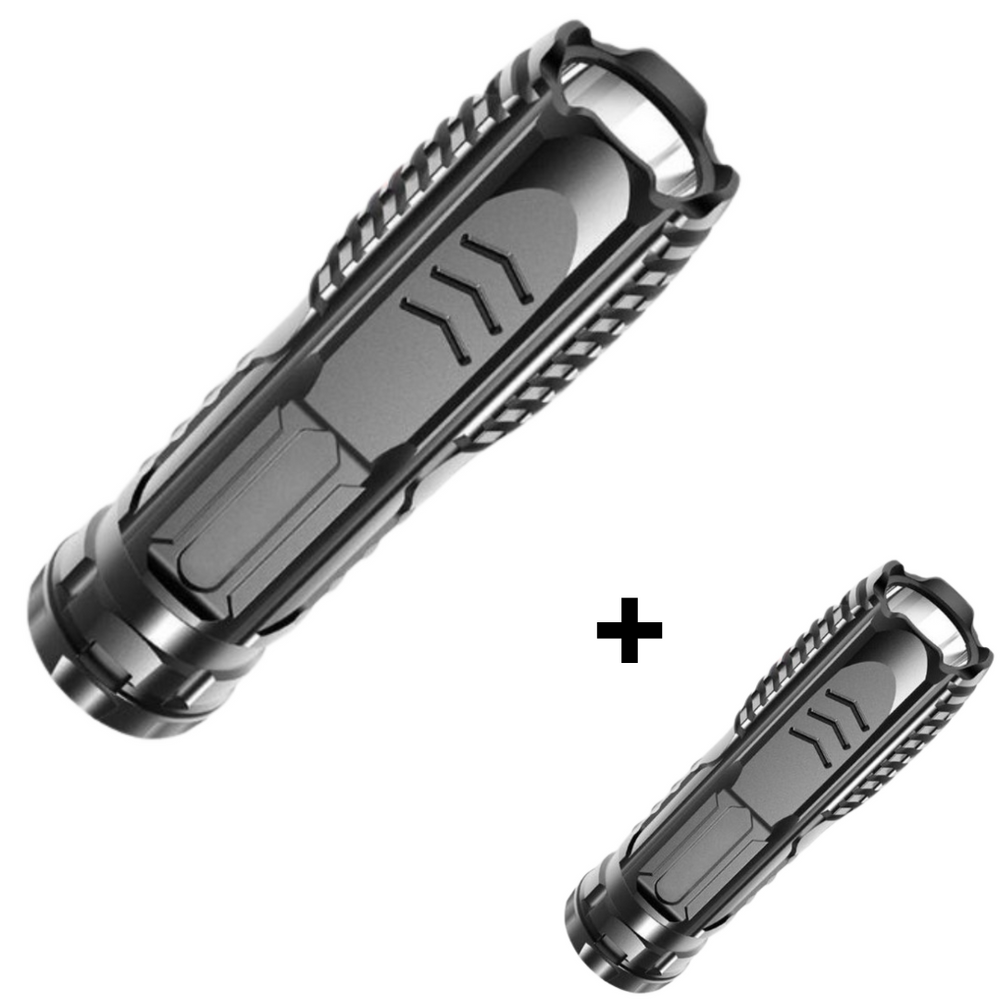 SuperFlashlight 1+1 GRATIS- Multifunctionele Oplaadbare Zaklamp