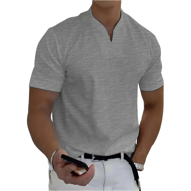Icone™ MensShirt: Korte Mouw V-Hals Ontwerp Heren T-shirt