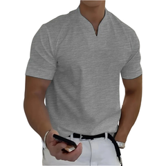 Icone™ MensShirt: Korte Mouw V-Hals Ontwerp Heren T-shirt