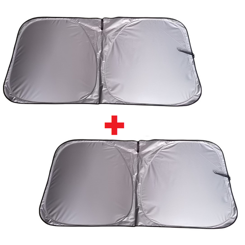 CarSunshade 1+1 GRATIS - Opvouwbaar Zonnescherm Auto Zonneklep Warmtebescherming Afdekking