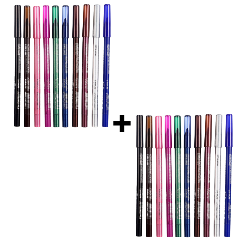 LinerPencil 1+1 GRATIS: Levendige Gemakkelijke Controle Lip- En Oog Liner Potloodset