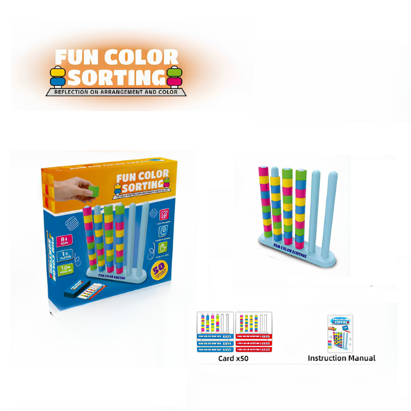 Kletshuts™ ColorStack: Kleur Stapel Speluitdaging Kinderspeelgoed