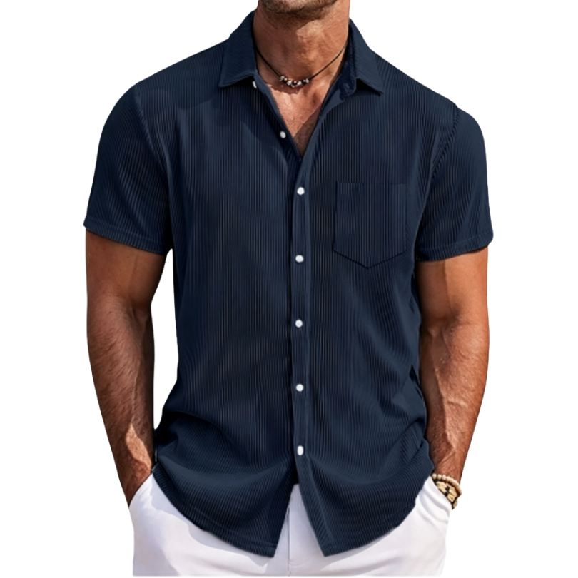 Icone™ StreetwearShirt: Comfortabel Stijlvol Heren Korte Mouw Casual Streetwear Shirt