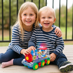 Kletshuts™ DancingTrain: Licht-Op Automatisch Dansend Treintje Met Zichtbare Tandwielen