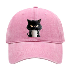 Icone™ CatCap 1+1 GRATIS: Stijlvol Casual Zwarte Baseball Speelse Kat Cap Ontwerp