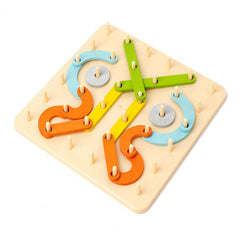 Kletshuts™ PuzzleBoard - Montessori Houten Puzzelbord Set