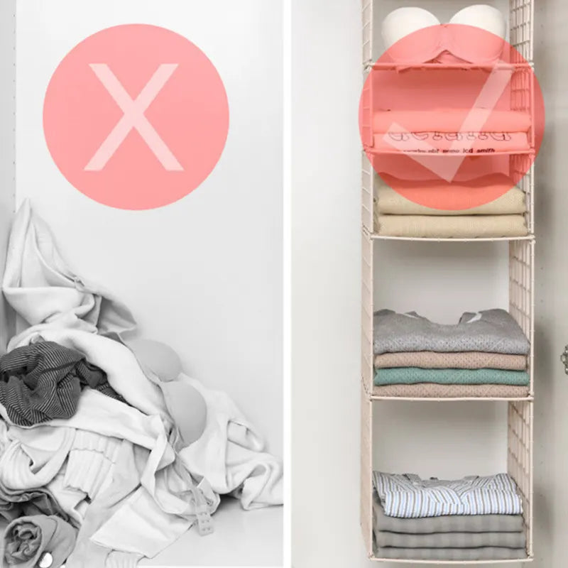 GlideHold® HangingOrganizer: Ruimtebesparende Multi Laags Verticale Hangopslag Organizer
