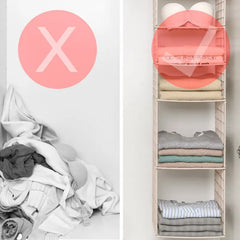 GlideHold® HangingOrganizer: Ruimtebesparende Multi Laags Verticale Hangopslag Organizer