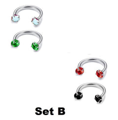 Jewelance™ NoseRing: Elegante Neusjuwelen En Oorbellen Set Voor Dagelijks Gebruik