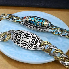 Jewelance™ MantraBracelet – Draaibaar Tijdloos Symbolisch Mantra Armband