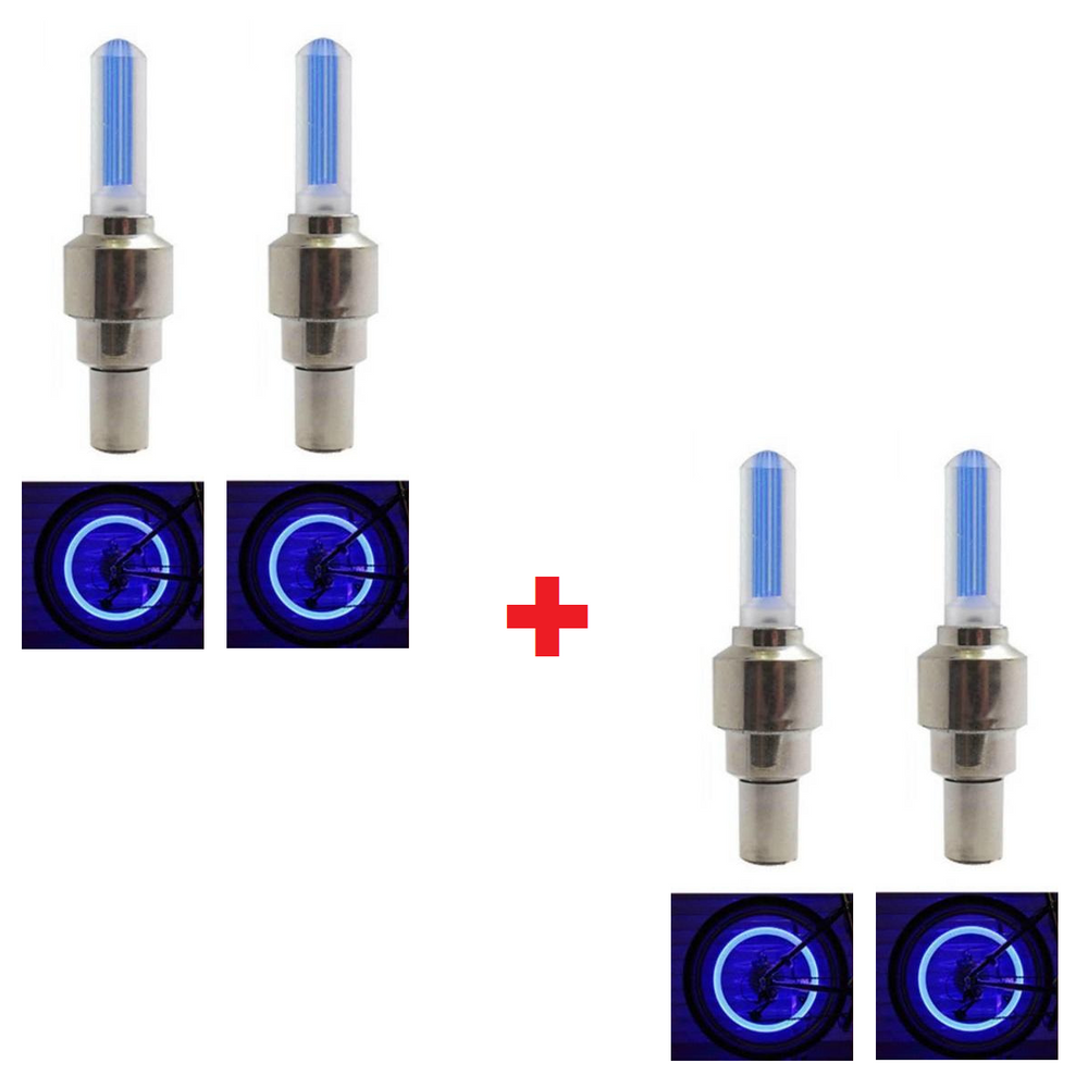 Ledsen™ ValveLights 1+1 GRATIS: LED Band Ventiel Doppen Nacht Ritten Wiel Lichten