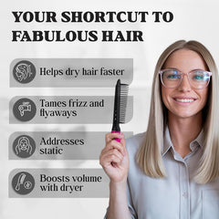 Rose® V-ShapedComb 1+1 GRATIS: V-Vormige Haarstylingkam