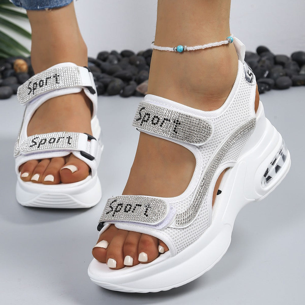 Happy™ PlatformSandals: Comfortabele Glitter Platform Sandalen Elke Dag