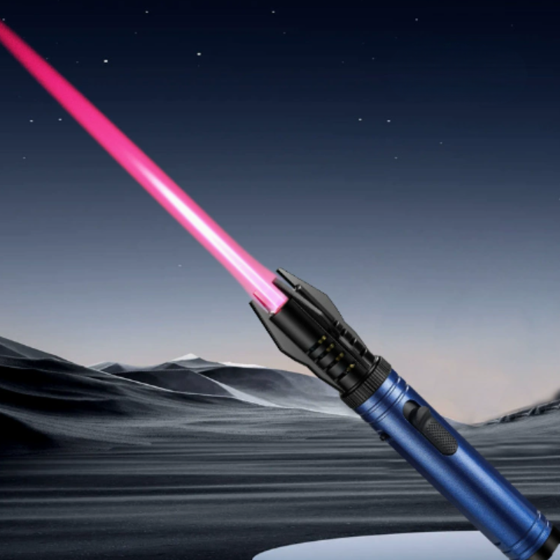 LightsaberFlame: Draagbaar Lichtzwaard Windbestendig Vlam Blaas Zaklamp Aansteker