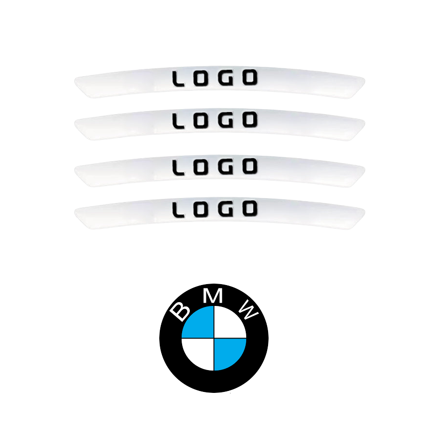 WheelDecals 1+1 GRATIS - Eenvoudig Toepasbare Wielstickers Auto Logo Velgen Stickers