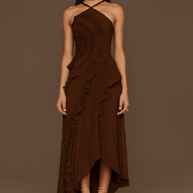 Icone™ RuffleDress - Elegante Straling Luxe Ruffle Jurk