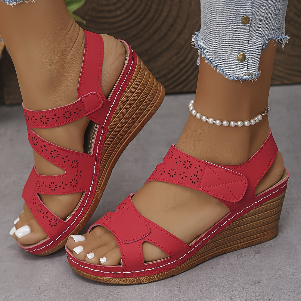 Happy™ ComfySandals: Betrouwbare Ondersteuning Ergonomische Comfy Wedge Sandalen