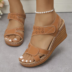 Happy™ ComfySandals: Betrouwbare Ondersteuning Ergonomische Comfy Wedge Sandalen