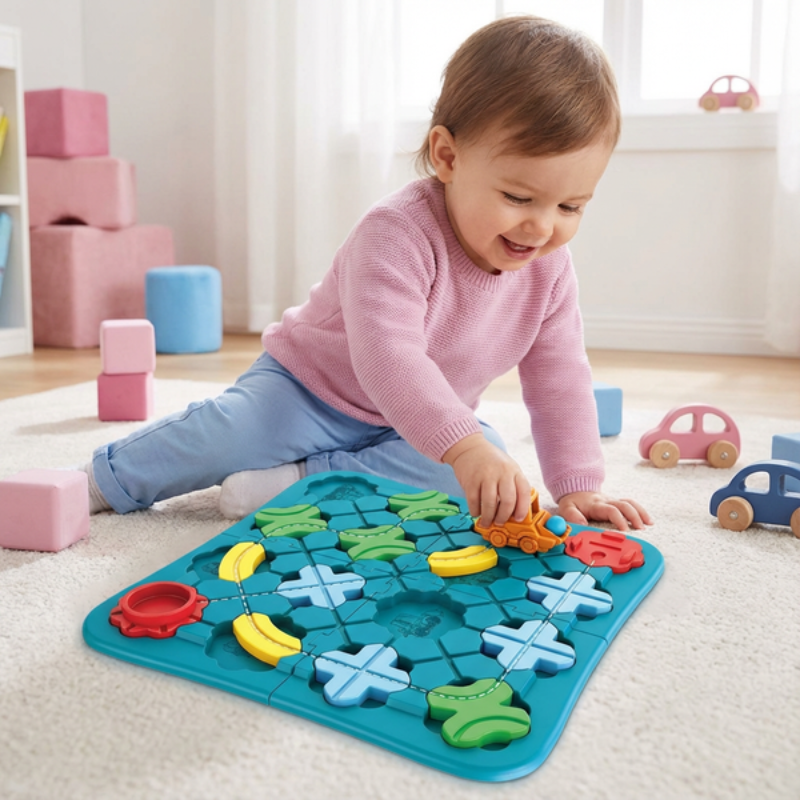 Kletshuts™ MazePath: Kinderen Doolhof Pad Straat Bouwspel Speelgoed